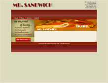 Tablet Screenshot of mrsandwich.net